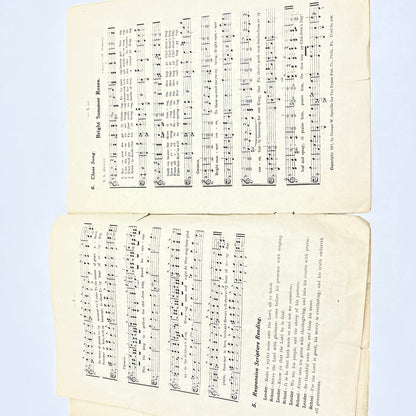 1912 The Saviour's Praise Christian Sheet Music Booklet Cleveland OH L4-6