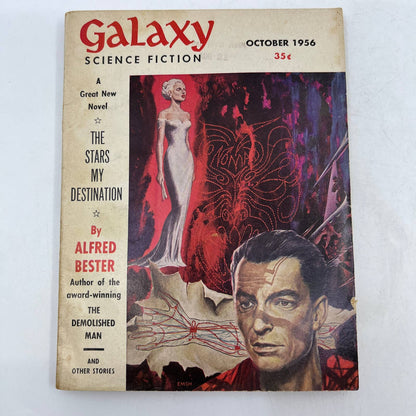 Galaxy Science Fiction Alfred Bester Clifford Simak Michael Shaara Oct 1956 TC1