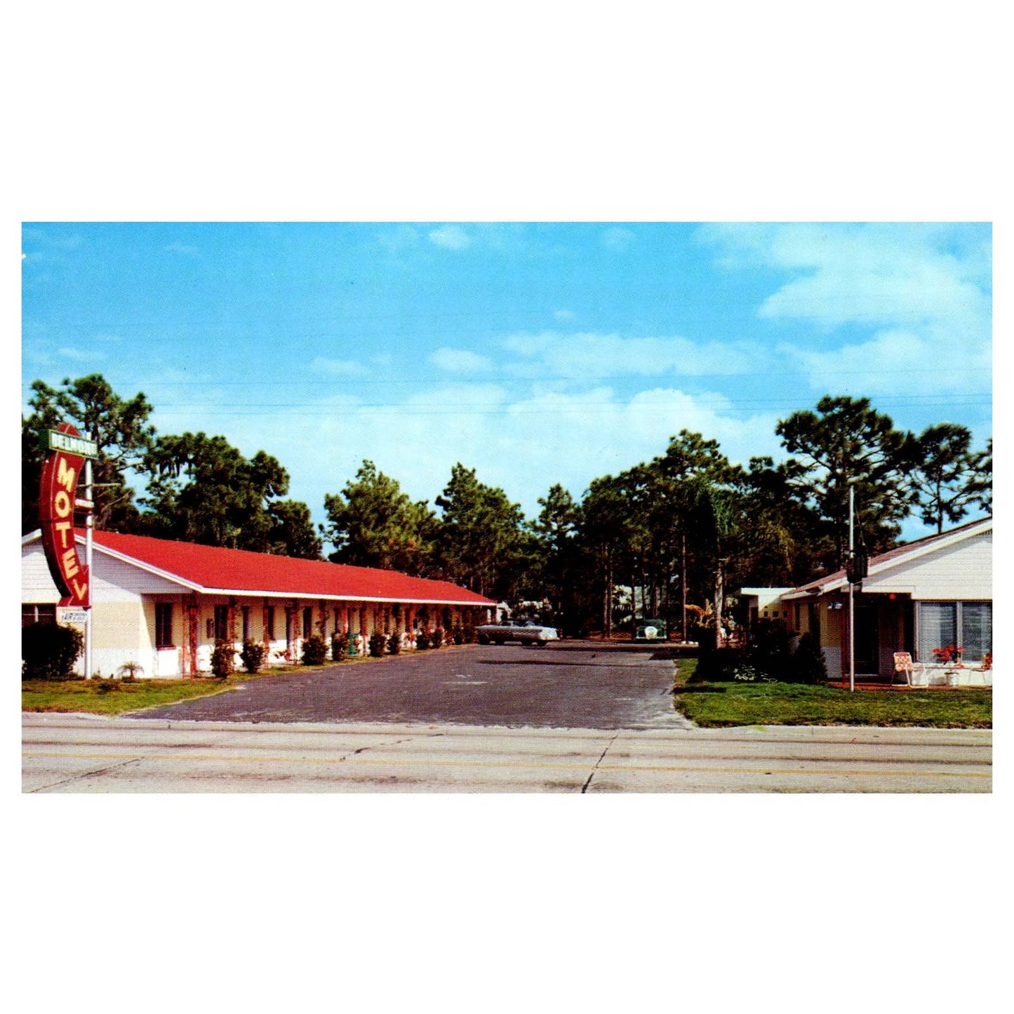 Vintage Postcard - Belmont Motel Tampa Florida TJ7-1