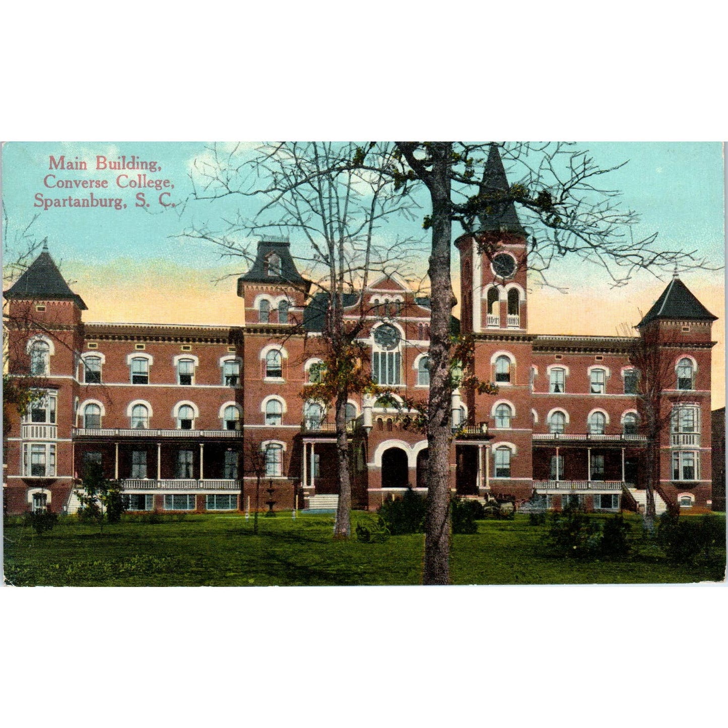 Southern Bell Telephone Building Spartanburg SC Original Postcard TK1-27