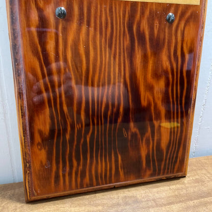 Vtg Hand Made Burnt Wood Epoxy John 3:16 Message Board Plaque w Magnets 9x16 TH7