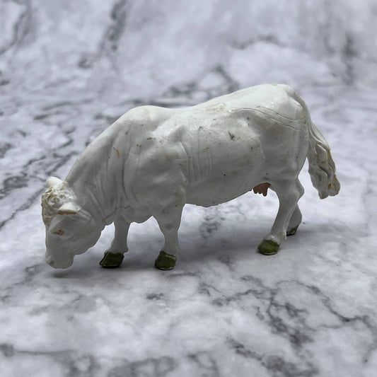 1970s Britains Ltd Plastic White Cow Figurine - Made in England SE9