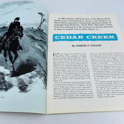 Vintage Civil War Times Illustrated December 1969 Cedar Creek