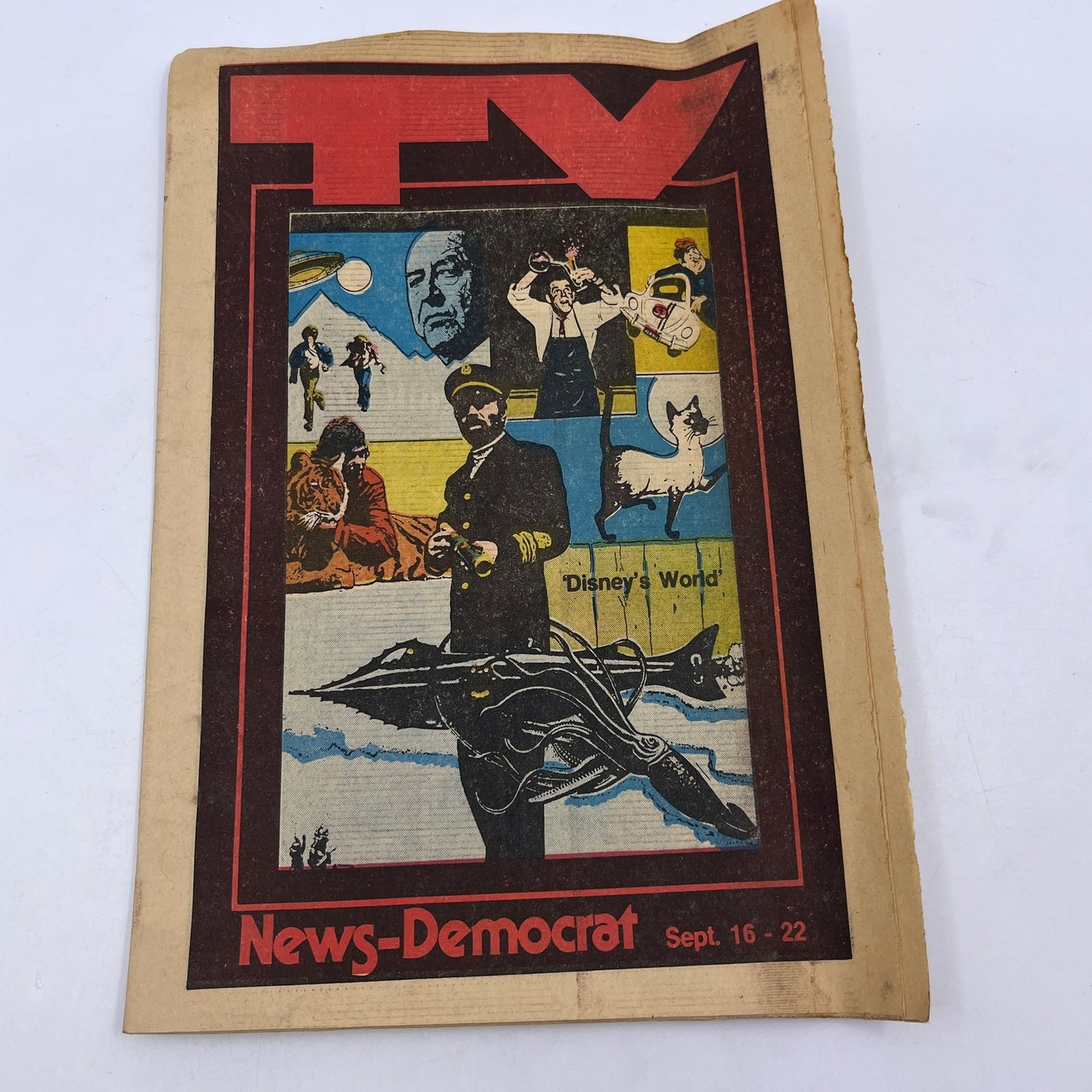 1979 Sep 16 Bellville IL News-Democrat TV Listings Magazine Disney's World A18