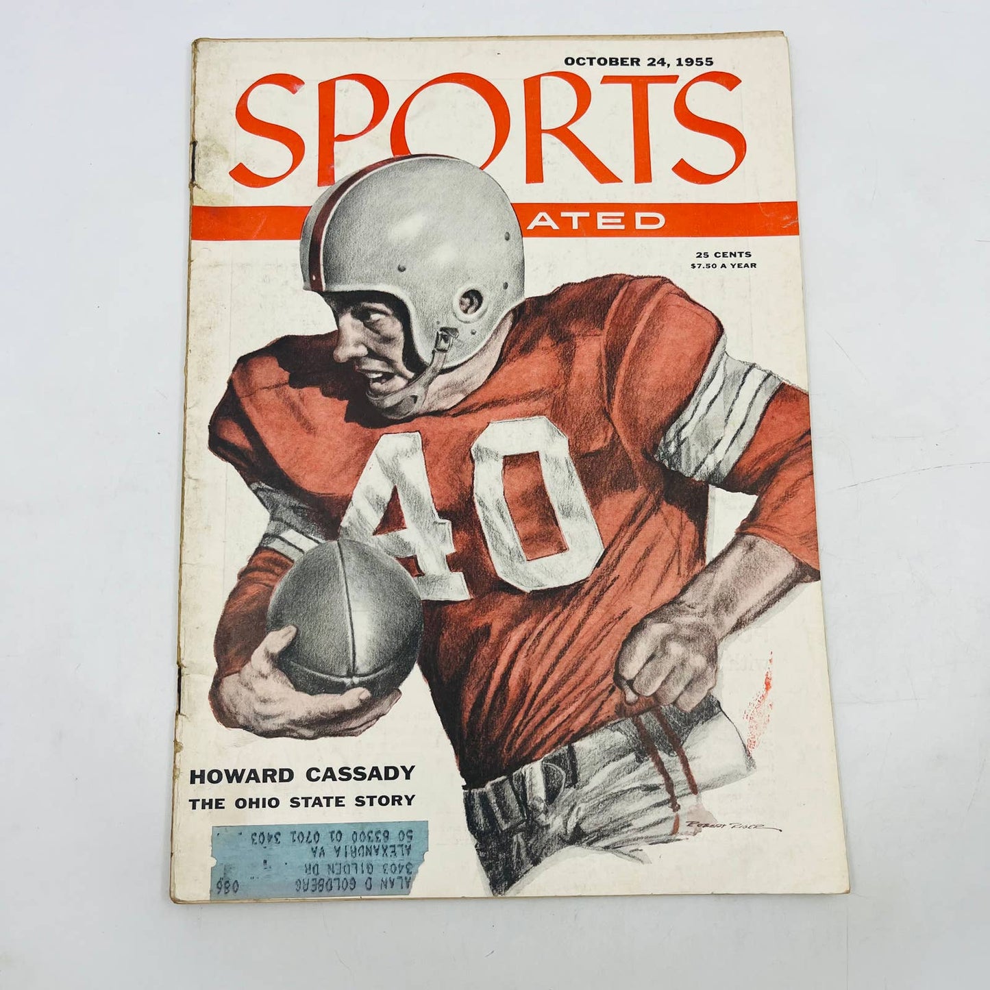 Sports Illustrated October 24, 1955--Ohio State Football--Howard Cassidy TB2