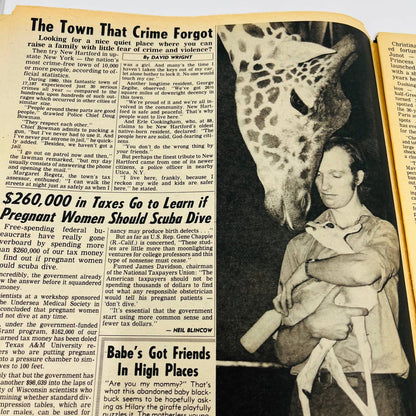 National Enquirer 1981 Dallas Porcupine Man Princess Caroline Giraffes FL2