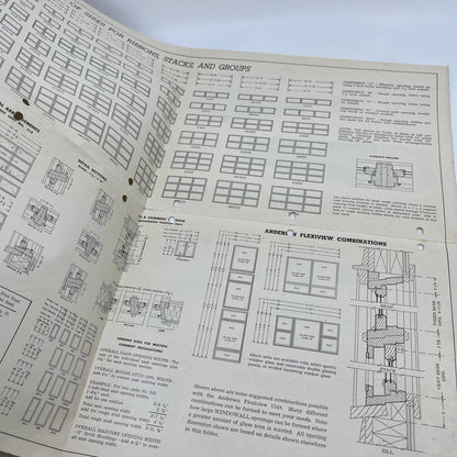 1954 Andersen Window Corporation Flex vent Window Advertising Promo Material AC8