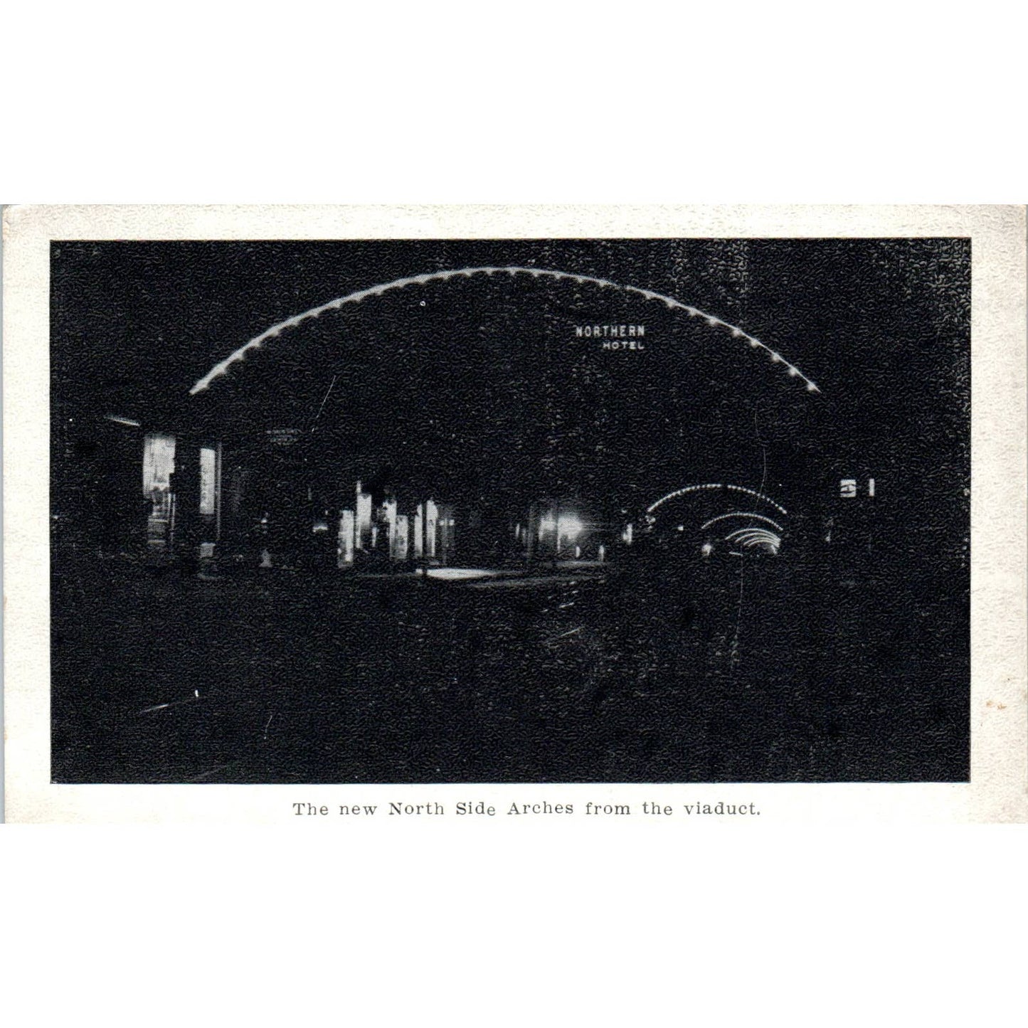 Antique Postcard North Side Arches from the Viaduct Columbus OH TD8-O2