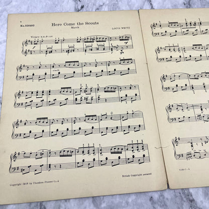 Here Come The Scouts Louis Weitz 1926 Sheet Music TK2-SM