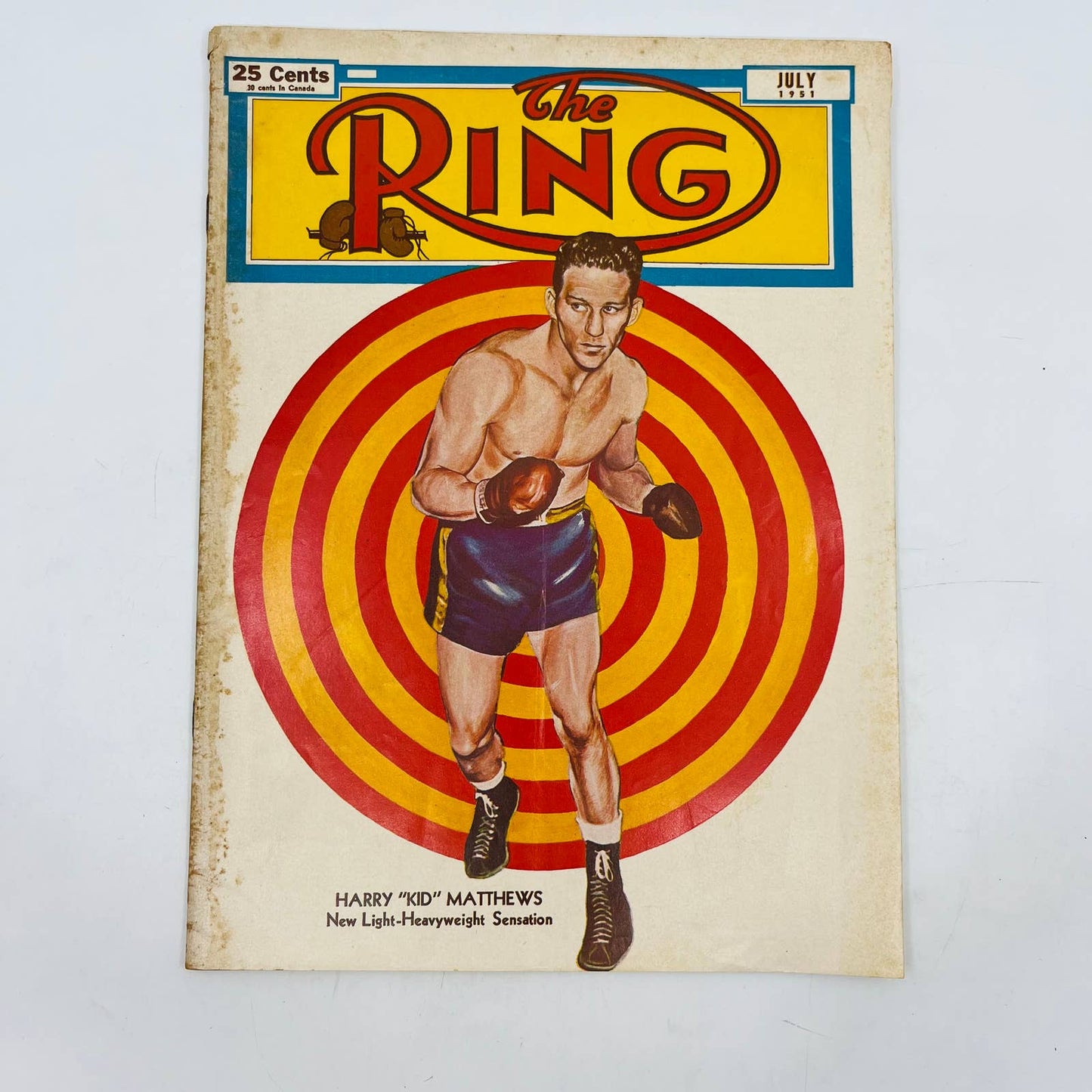 1951 July - The Ring Boxing Magazine – Harry “Kid” Matthews Cover Joe Louis TA5