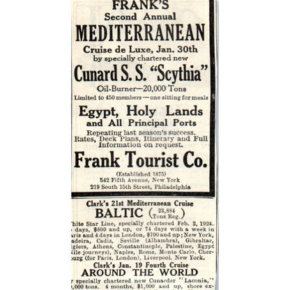 c1920 Harper's Magazine Ad Canadian National Railways Jasper National Park EA3-4