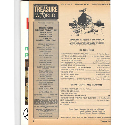 Long John Latham's Treasure World Magazine Mining Metal Detecting March 1972 M5