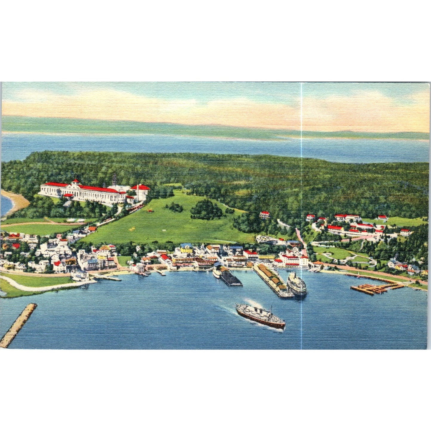 Grand Hotel Mackinac Island Michigan Original Postcard P2-4