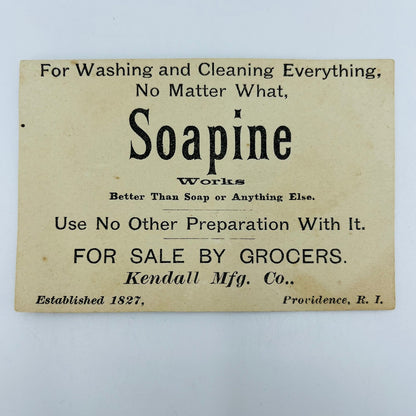 1880s Victorian Trade Card Soapine November Thanksgiving Rabbit Hunting SAH9-M11