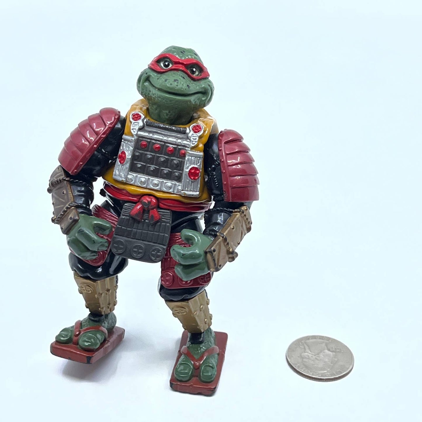 1993 Ninja Turtles TMNT Movie 3 Samurai Raphael Raph Figure SD7