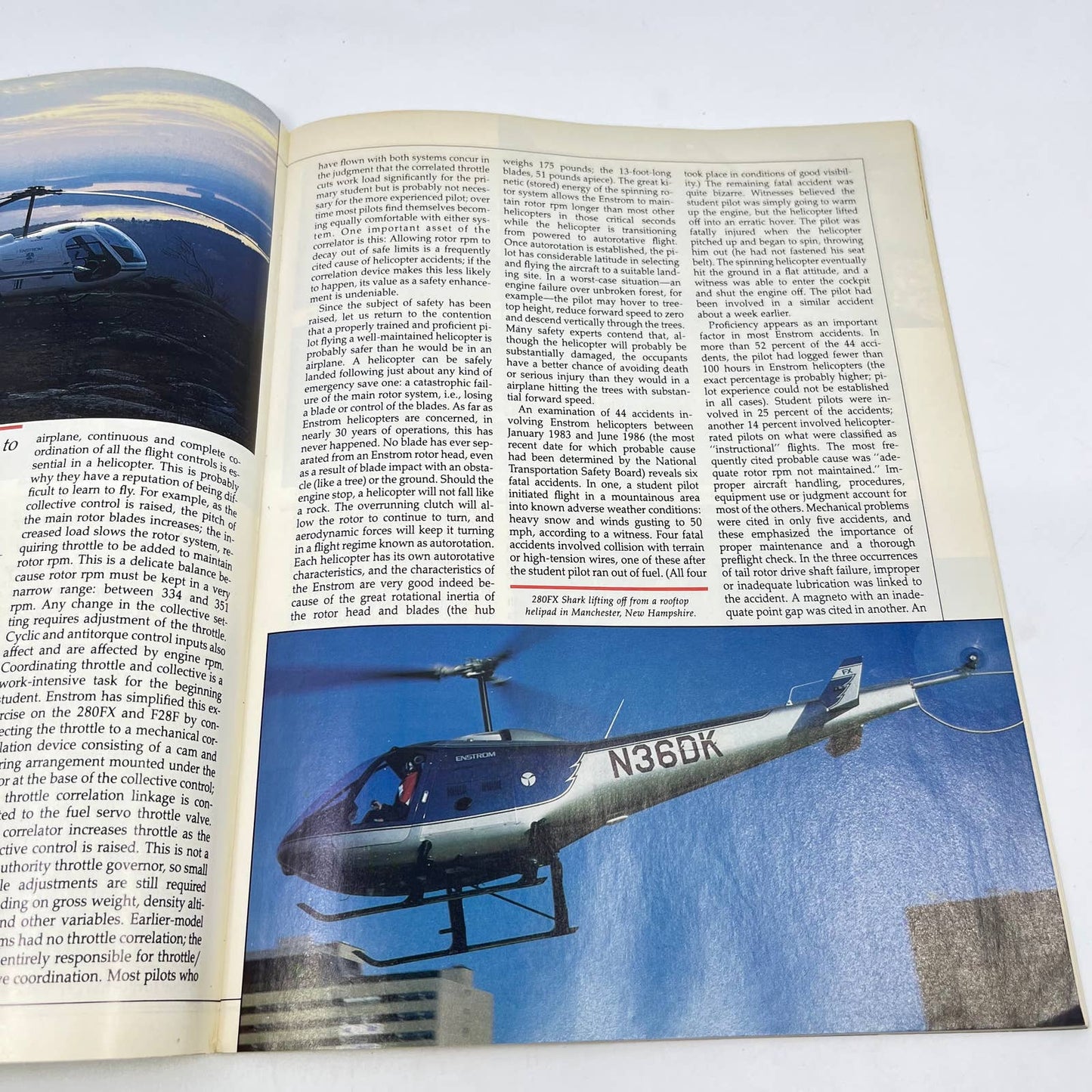 AOPA Pilot Feb 1988 Enstrom helicopters, Aviation Edsels IFR circle approach TF9