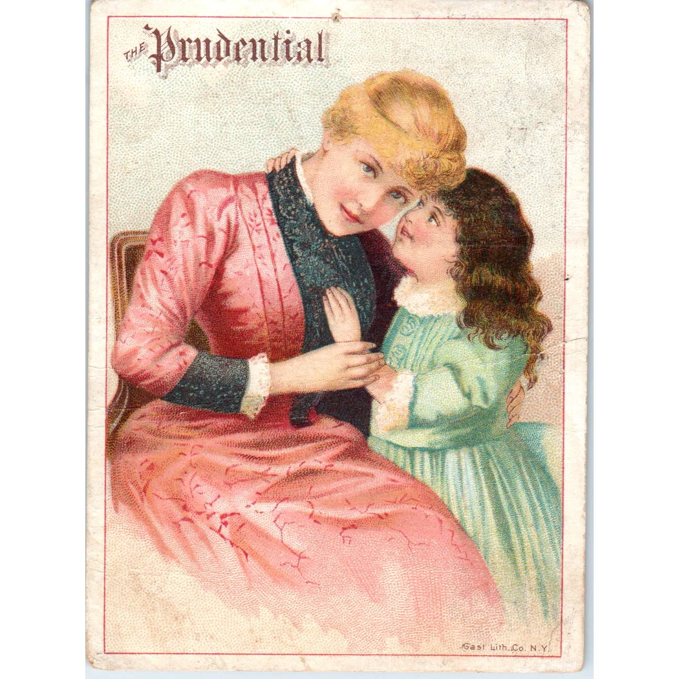 1880s Victorian Trade Card The Prudential Newark NJ John F. Ryden SE8