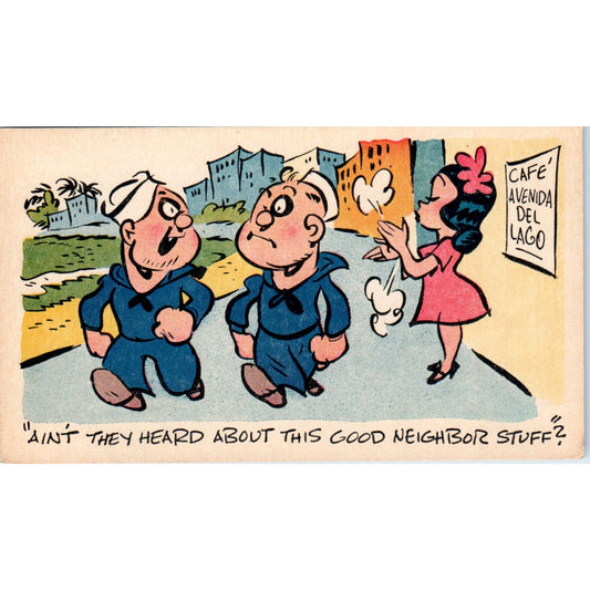 1943 WW2 R.H.D. Corp U.S. Army Comic Original Postcard P1-13-5