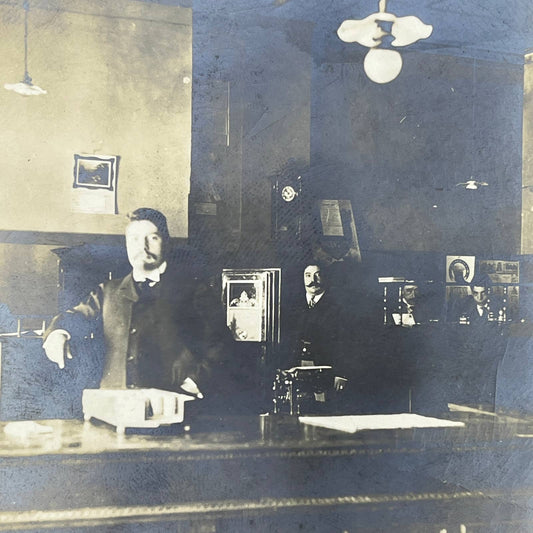 1903 Original Photo Interior View of Office Hijos de Luis Macias Zacatecas AC7