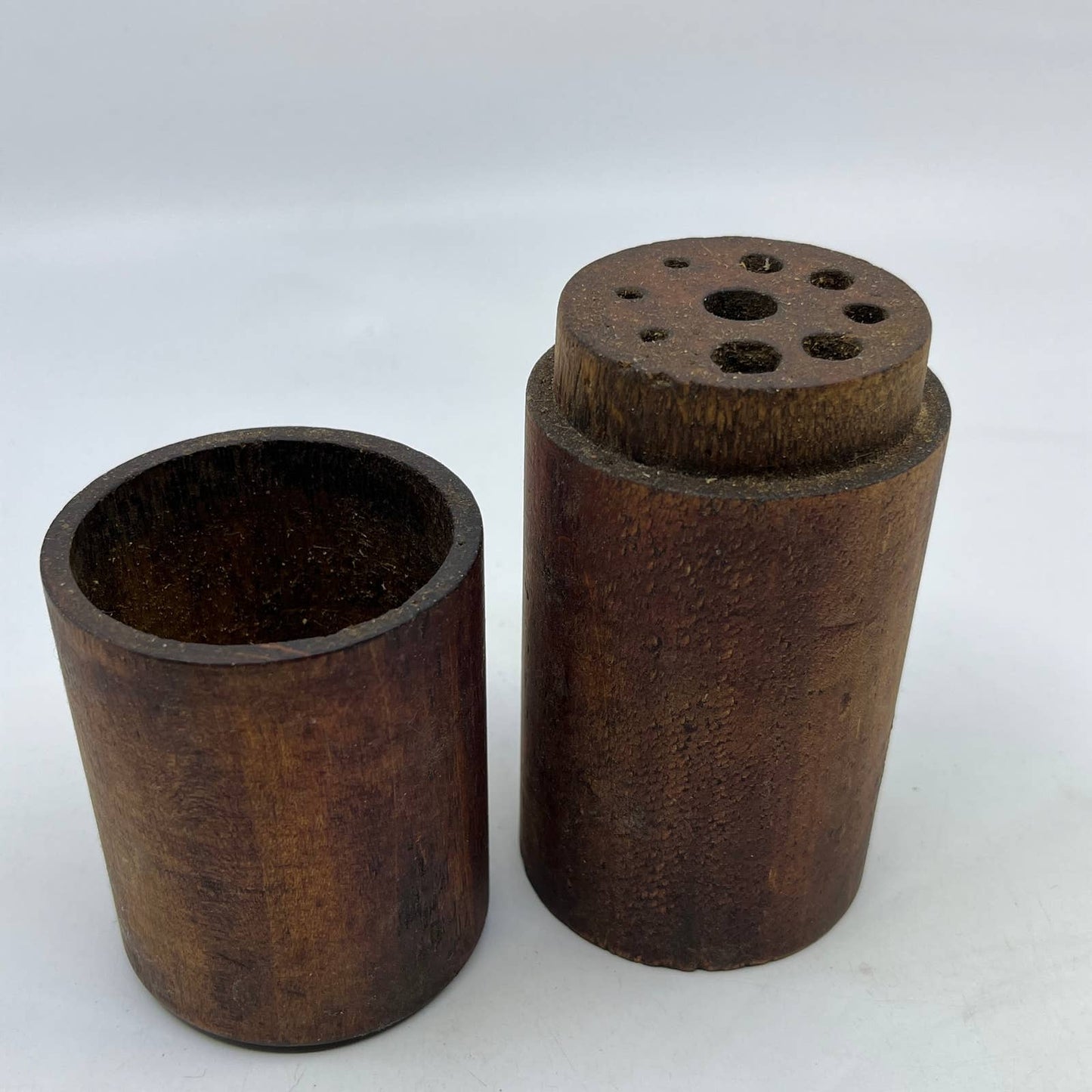 Vintage Shop Made Solid Wood Drill Bit Holder 7" TH7