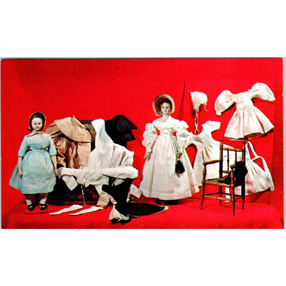 Abigale & Annabelle Dolls Yesteryears Museum Sandwich MA Original Postcard PB6