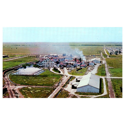 Vintage Postcard - Largest Raw Sugar Mill in US Clewiston Florida TJ6-1