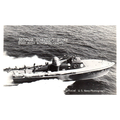 Motor Torpedo Boat Elco Mosquito Craft - Original Postcard TJ8-5