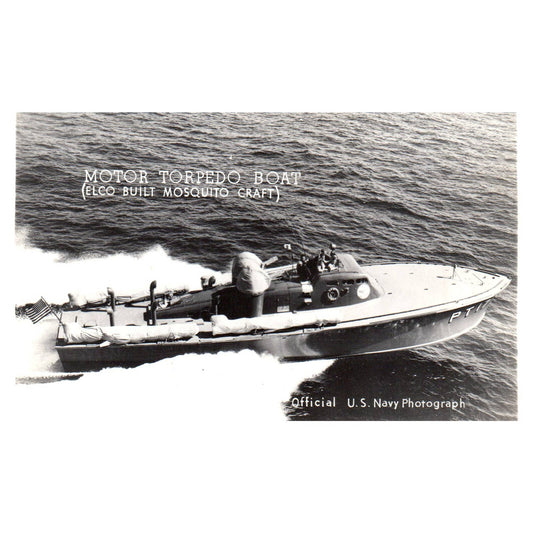 Motor Torpedo Boat Elco Mosquito Craft - Original Postcard TJ8-5
