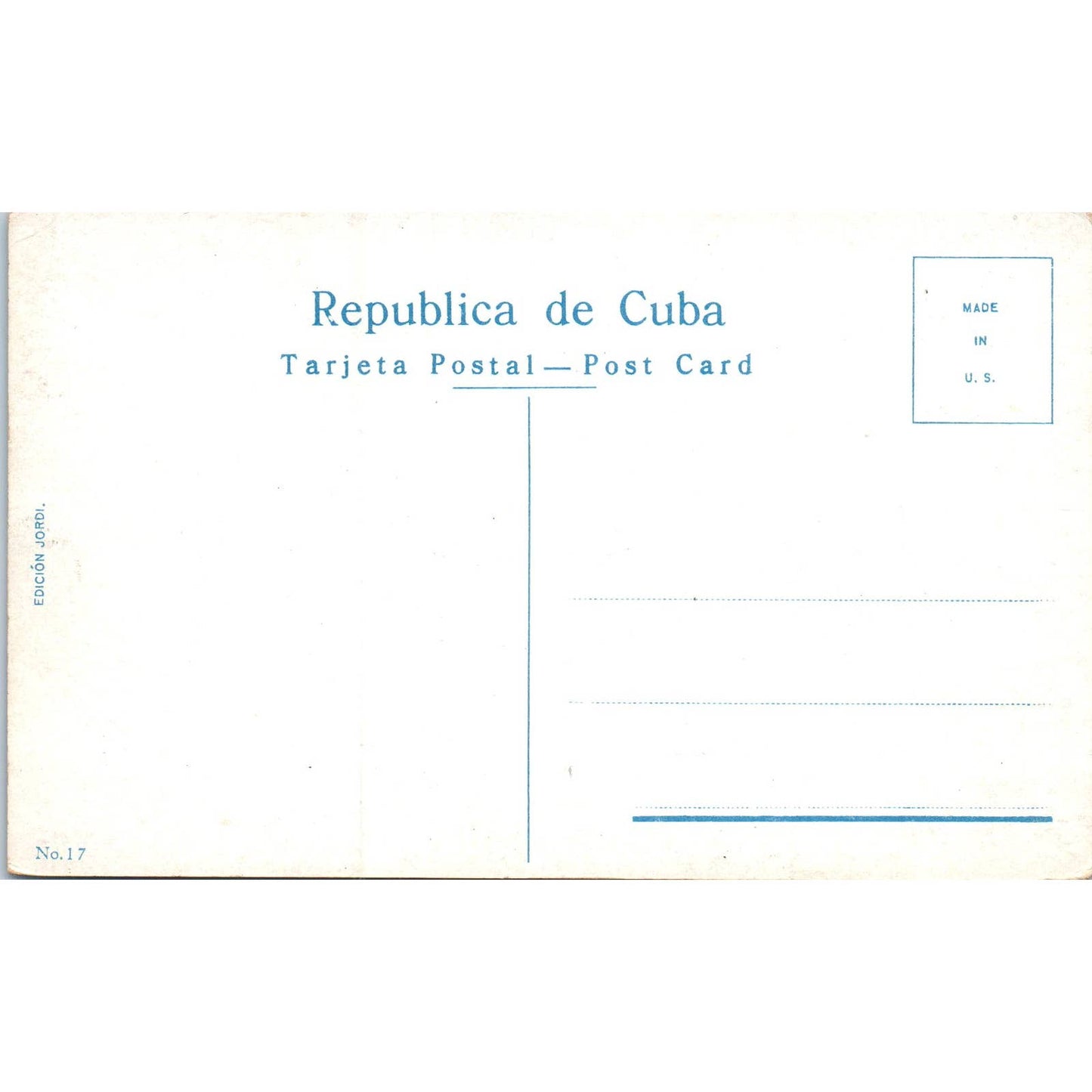 Castillo De La Fuerza Havana Cuba Original Postcard TK1-P16