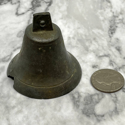 Antique Primitive Metal Bell Chipped No Clapper 2" SA2