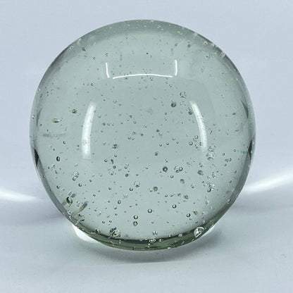 Vintage Large Bubble Glass Paperweight 4” TE3