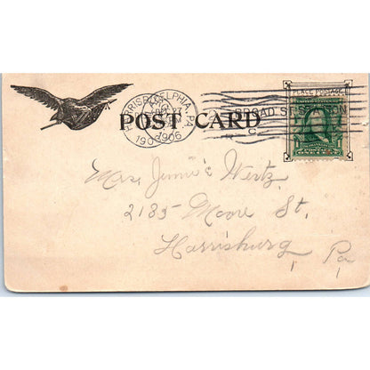 1906 Postcard Photo RPPC of the New Mint in Philadelphia PA TI1-1