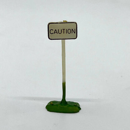 Vintage Plasticville USA HO Scale Caution Sign SC6