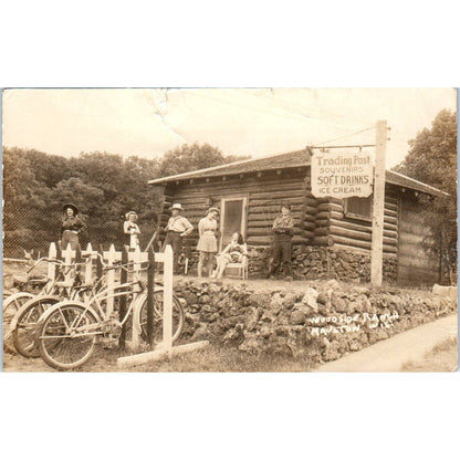 Woodside Ranch Trading Post Mauston Wisconsin RPPC Original Postcard TJ9-P3