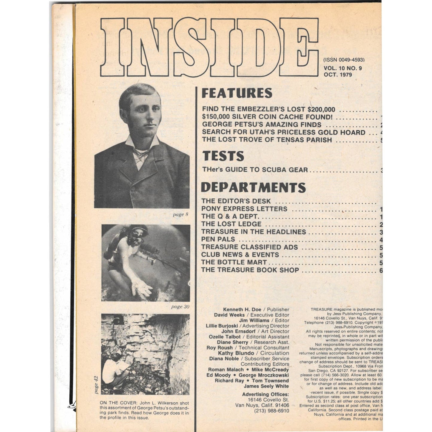 Treasure Magazine - Treasure Hunting Mines Buried Metal Detecting Oct 1979 MB3