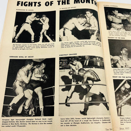 1957 July - The Ring Boxing Magazine Robinson Giardello TA5