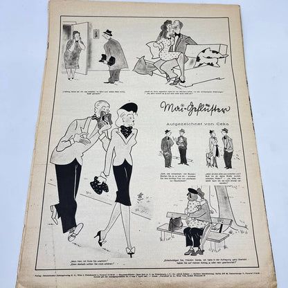 1941 WW2 German Nazi Magazine "Wiener Illustrierte" Battle For Tobruk FL3