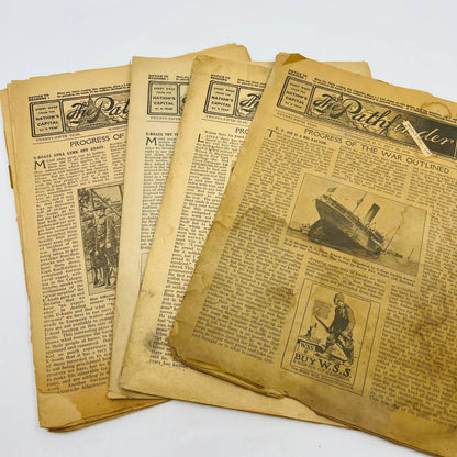 1918 WWI The Pathfinder Newspaper War Progress Lot of 4 Washington DC TD6