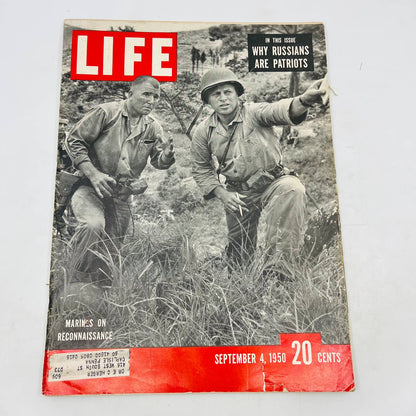 LIFE Magazine September 4 1950 Marines on Reconnaissance Russia TD5