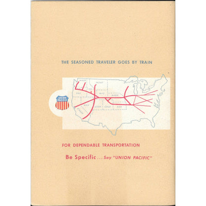 1947 Union Pacific Railroad Zion Bryce & Grand Canyon National Parks Booklet TJ7