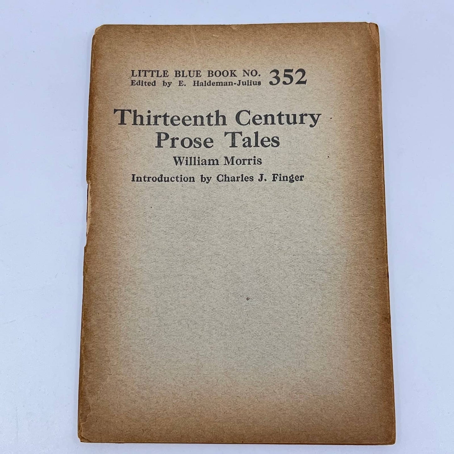 c1920 Little Blue Book No. 352 Thirteenth Century Prose Tales William Morris SD3