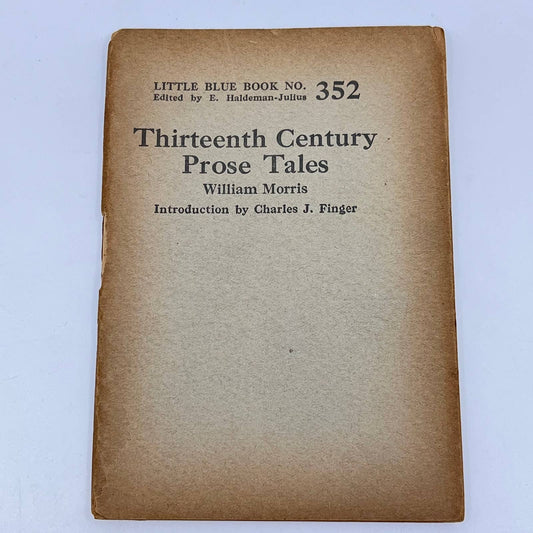 c1920 Little Blue Book No. 352 Thirteenth Century Prose Tales William Morris SD3