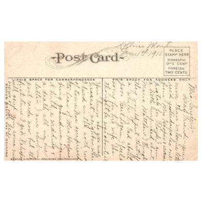 US Battleship Missouri 1911 - Original Postcard TJ8-5