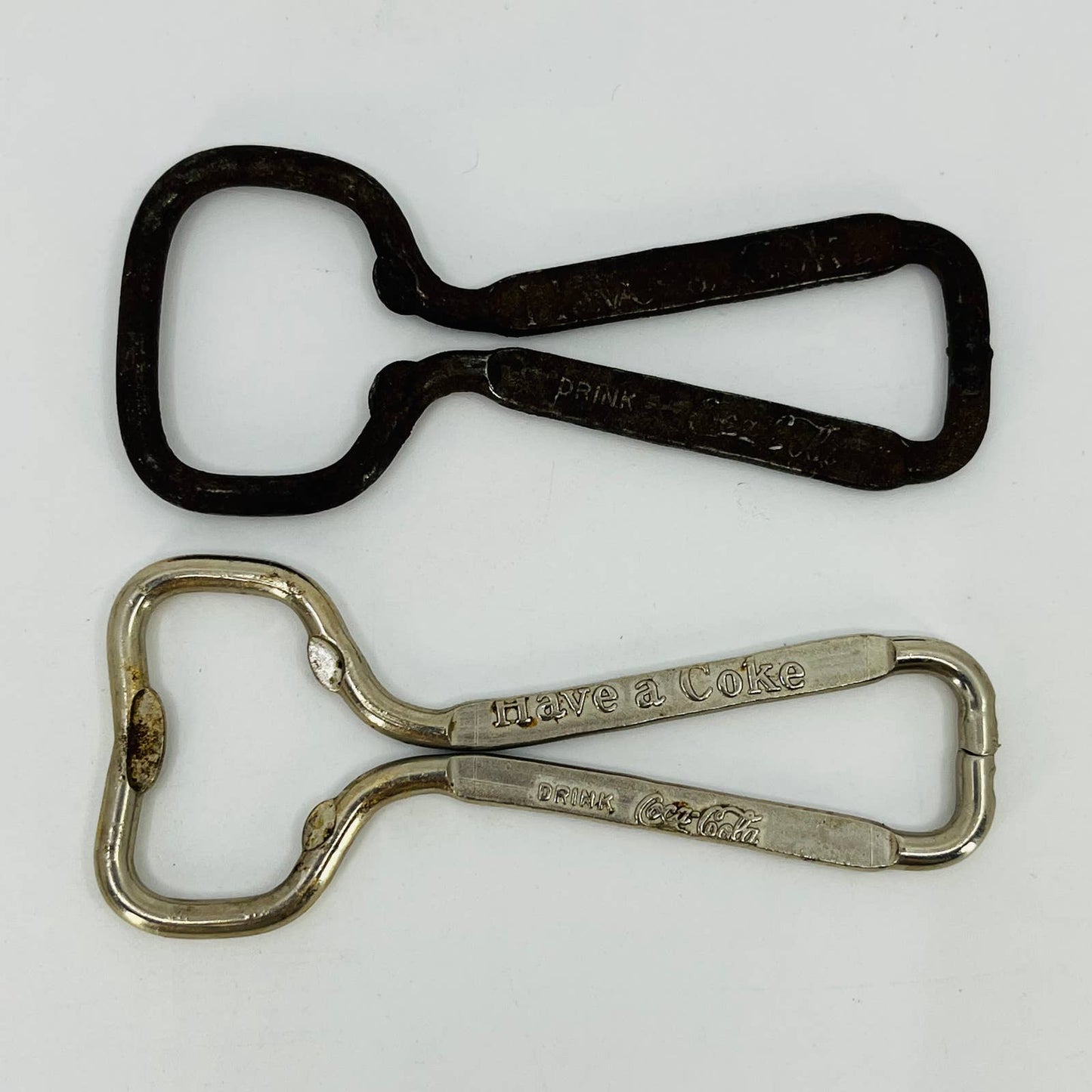 Vintage “Drink Coca Cola" Bottle Opener “Have a Coke” Lot of 2 SC3