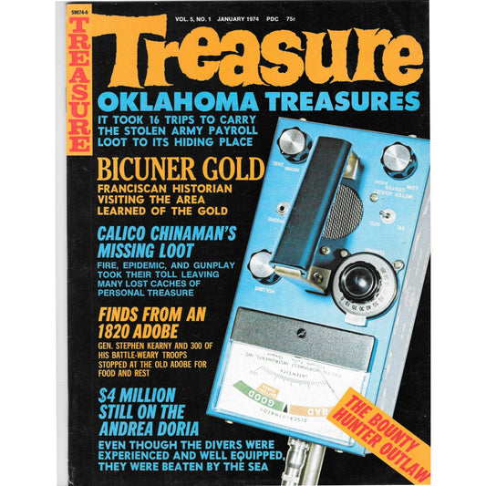 Treasure Magazine - Treasure Hunting Mines Buried Metal Detecting Jan 1974 MB4