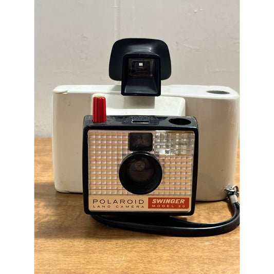 Vintage Polaroid Swinger Model 20 Land Camera Instant Camera w/ Strap TB8