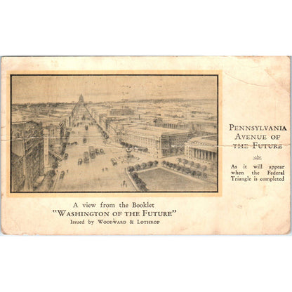 Washington of the Future - Woodward & Lothrop Original Postcard TK1-P2