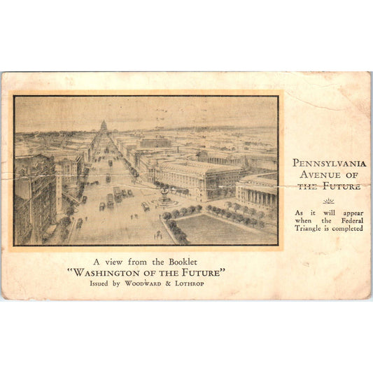 Washington of the Future - Woodward & Lothrop Original Postcard TK1-P2