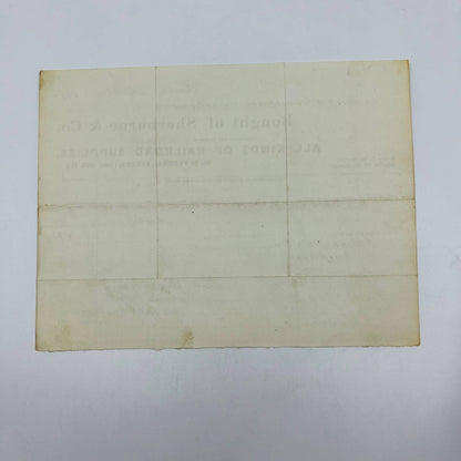 1872 Boston & Providence Railroad Sherburne & Co Billhead Letterhead Receipt AA4