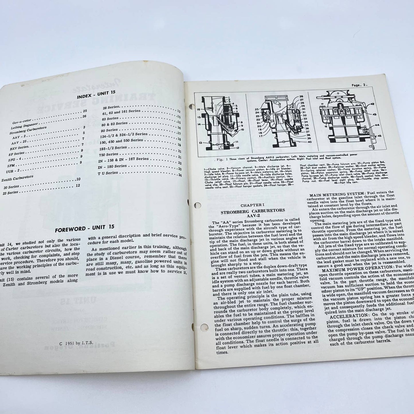 1951 Interstate Training Service Manual Unit 15 Carburetor Service TF8